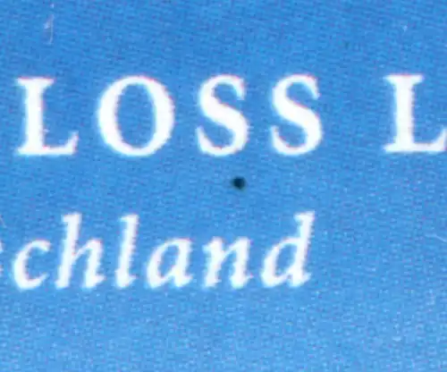 3123I Schloss Ludwigslust mit PLF I Punkt unter ersten s von Schloss, Feld 7, **