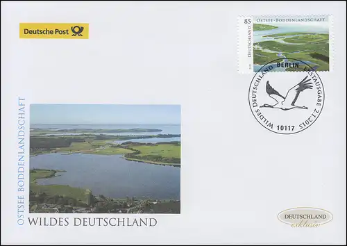 3126 Mer Baltique - Paysage de bodden, Bijoux-FDC Allemagne exclusivement