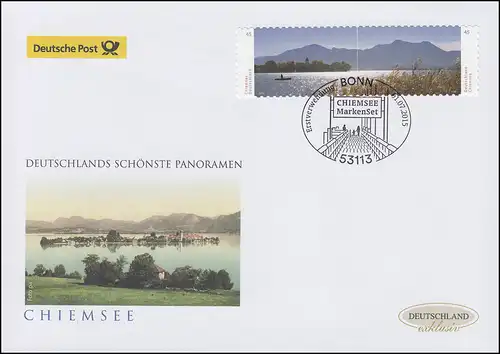 3167-3168 Chiemsee, autocollant, ensemble sur bijoux-FDC Allemagne exclusif