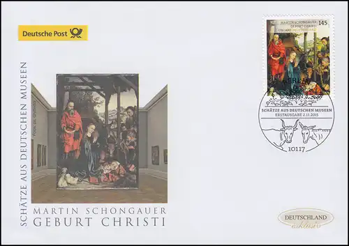 3184 Museumsschätze - Martin Schongauer, Schmuck-FDC Deutschland exklusiv