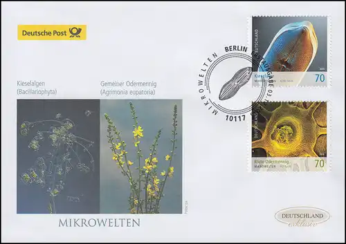 3192-3193 Mikrowelten 2015, nassklebend, Schmuck-FDC Deutschland exklusiv