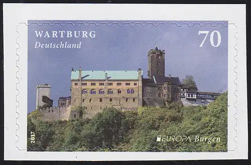 3311 EUROPA Burgen und Schlösser - Die Wartburg, selbstklebend aus FB 67, **