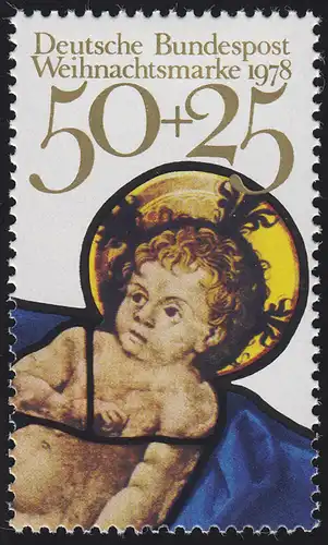 989 Einzelmarke aus Block 17 Weihnachten - Christkind, postfrisch **