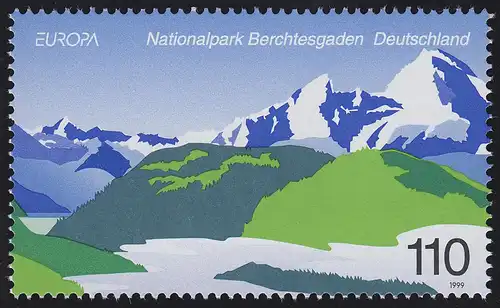 2046 Marque unique de bloc 47 EUROPA - Parc national Berchtesgaden, **