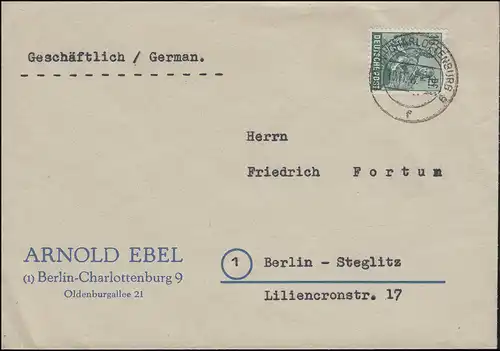 949 16 Pf. en trois couleurs / tons différents chacun comme EF Berlin 1947/48