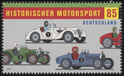 2754 Einzelmarke aus Block 75 Historischer Motorsport, postfrisch **