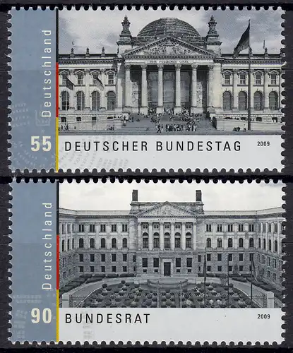 2757-2758 Marques individuelles du bloc 76 Bundestag et Bundesrat, phrase **