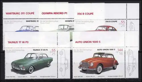 2362-2366 Wohlfahrt Oldtimer Automobile 2003, Ecke oben rechts **