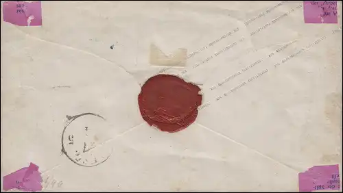 Prusse Enveloppe 1 Sgr. rose, cachet de caste TANGERMÜNDE 26.4. vers Potsdam 27.4.