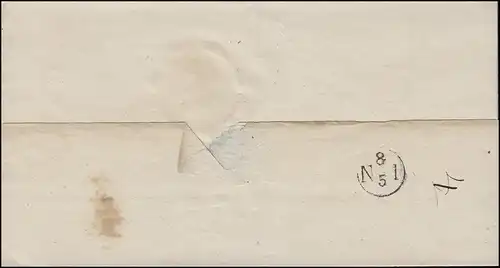 Prusse Vorphilatelie Coque de lettre bi-bi-zeiler LÜNEN 6.5. selon Münster 8.5.