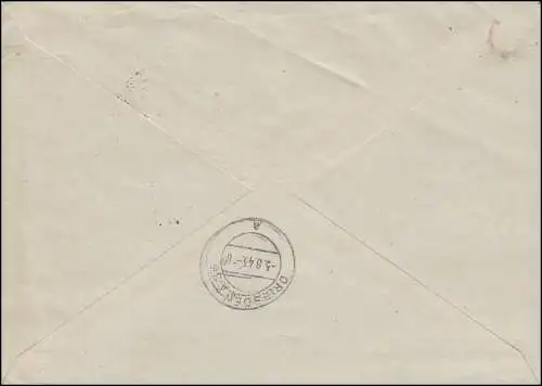 854 Le Braun Band sur la Zett R spéciale de pré-R-FDC. MUNICH-RIEM Course 25.7.43