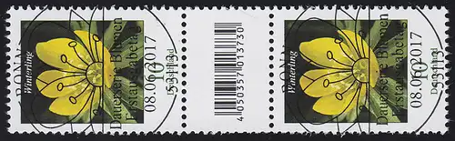 3314 Fleur 10 cents 500, couple numéro, code, sans numéro ESSt Bonn