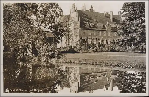 Payspost Scheidingen via WERL (KR. SOEST) 6.10.1939, AK Schloss Heesen près de Hamm