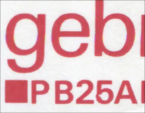 Markenheftchen 26 Ziffer 1980 mit PB 25A, Abart geschlossene 5 in PB 25A, **