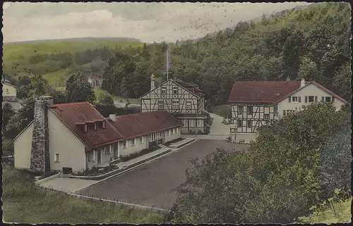 Landpost Emmershausen sur USINGEN (TAUNUS) SSt Randonnée 25.2.1958 sur AK