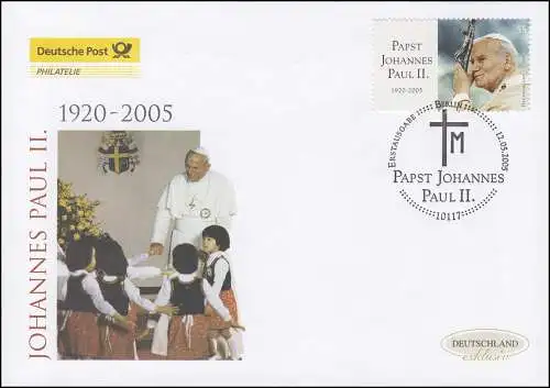 2460 Tod von Papst Johannes Paul II., Schmuck-FDC Deutschland exklusiv