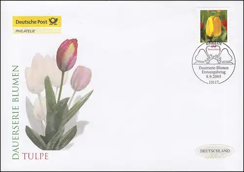 2484A Blume Tulpe 10 Cent, Schmuck-FDC Deutschland exklusiv