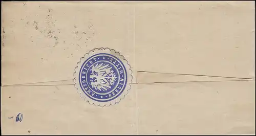 26 Service marque 20 Pf MeF lettre locale BERLIN 26.11.1921