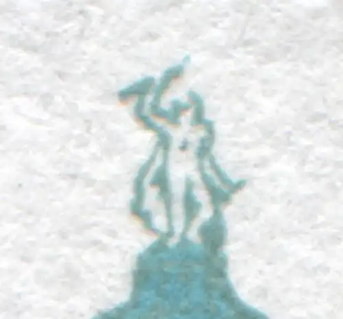 1468 SWK 45 Pf senkr. ER-3er-Streifen mit Naht, PLF Punkt über Figur, Feld 71, O