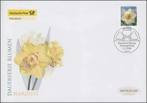 2506 Blume Narzisse 90 Cent, Schmuck-FDC Deutschland exklusiv