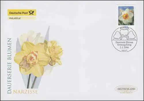 2506 fleur Narcisse 90 centimes, Bijoux FDC Allemagne exclusif