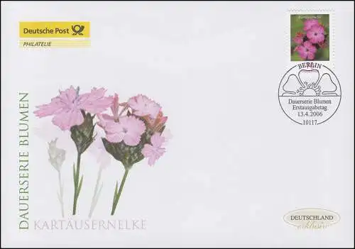 2529 Blume Kartäusernelke 70 Cent, Schmuck-FDC Deutschland exklusiv
