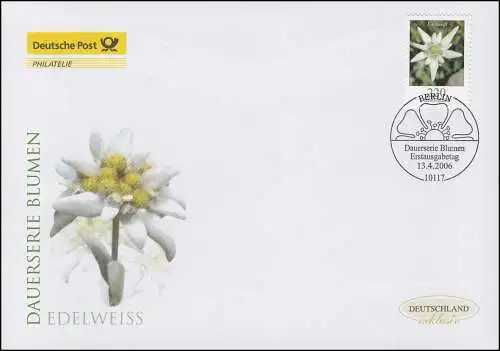 2530 Fleur Edelweiss 220 cents, Bijoux FDC Allemagne exclusivement