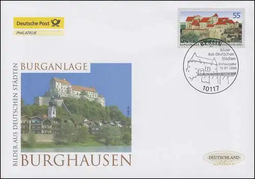 2548 Château de Burghausen, Bijoux-FDC Allemagne exclusivement