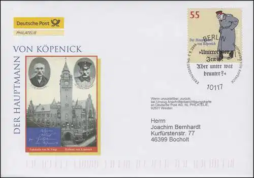 2559 Jubiläum 100 Jahre Hauptmann von Köpenick, Schmuck-FDC Deutschland exklusiv