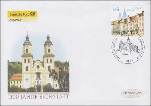 2638 anniversaire 1100 ans Eichstofft, Bijoux-FDC Allemagne exclusivement