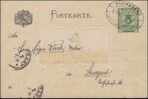 Bayern P 47 Exposition nationale SSt NÜRNBERG Exposition régionale 8.9.96 n. Stuttgart