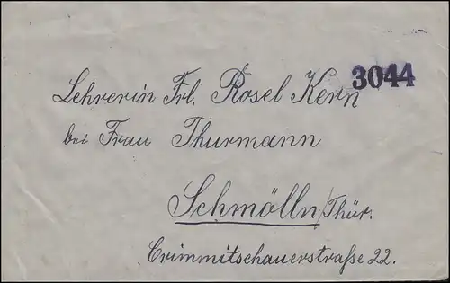 Zensur Polen 1946 Nummer 3044: Brief aus Steingrund/Schlesien 3.6.46 n. Schmölln