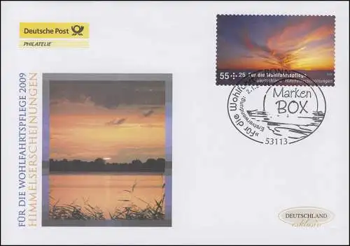 2717 Wofa coucher du soleil - autocollant, bijoux-FDC Allemagne exclusif