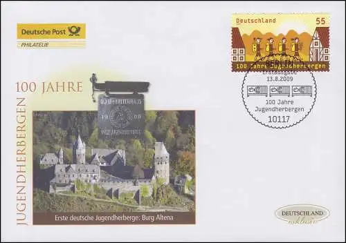 2753 Jugendherberge, Schmuck-FDC Deutschland exklusiv