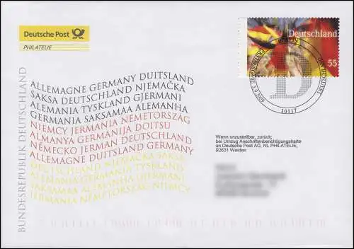 2760 Bundesrepublik Deutschland, Schmuck-FDC Deutschland exklusiv