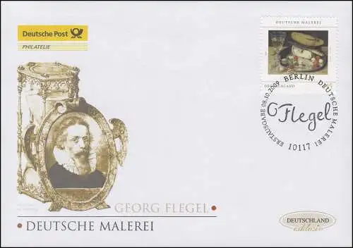 2761 Peinture allemande - Georg Flegel, Bijoux-FDC Allemagne exclusivement