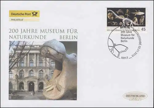 2775 Musée d'histoire naturelle Berlin, Bijoux-FDC Allemagne exclusivement