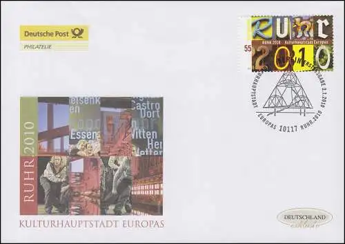 2776 Ruhr - Capitale européenne de la culture, Bijoux-FDC Allemagne exclusivement