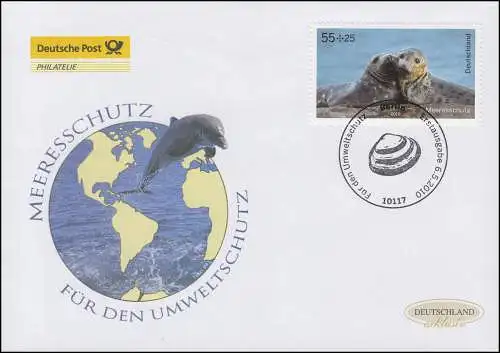 2795 Umweltschutz Meeresschutz - Robben, Schmuck-FDC Deutschland exklusiv