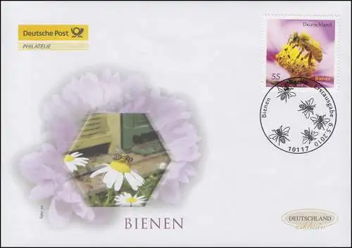 2798 Bienen, Schmuck-FDC Deutschland exklusiv