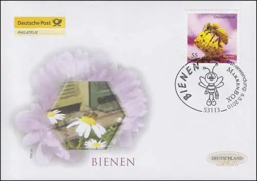 2799 abeilles autocollantes, bijoux FDC Allemagne exclusif