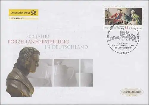 2805 Porzellanherstellung, Schmuck-FDC Deutschland exklusiv