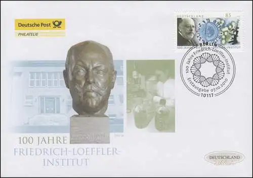 2825 Friedrich-Loeffler-Institut, Bijoux-FDC Allemagne exclusivement