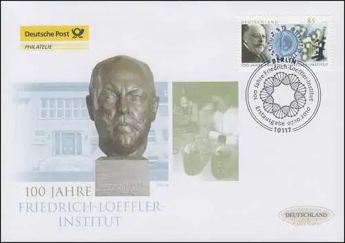 2825 Friedrich-Loeffler-Institut, Schmuck-FDC Deutschland exklusiv