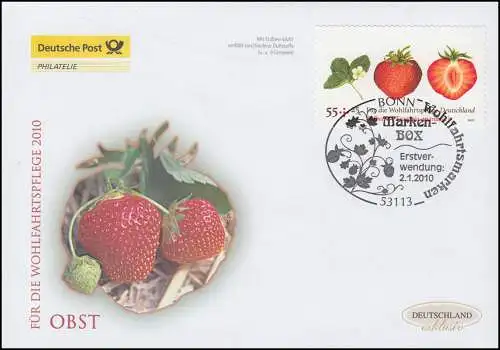 2777 Wofa Fruit fraise - autocollante, bijoux-FDC Allemagne exclusive