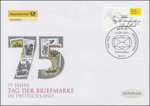 2882 Journée du timbre - Lettre Frankierter, Bijoux-FDC Allemagne exclusivement