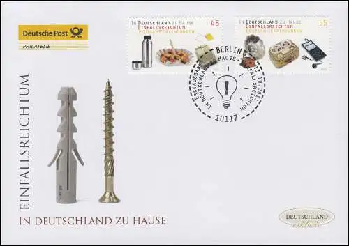 2891-2892 Inventions allemandes, ensemble sur les bijoux FDC Allemagne exclusivement