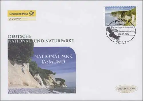 2908 Parc national Jasmund - autocollant, Bijoux-FDC Allemagne exclusif