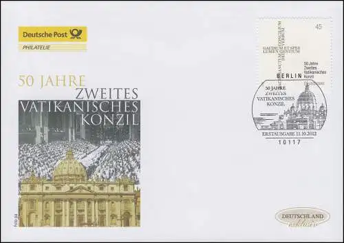 2958 Deuxième Concile Vatican, FDC Bijoux Allemagne exclusive