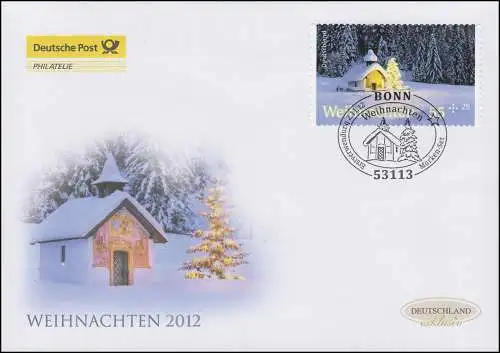 2966 Weihnachten - selbstklebend, Schmuck-FDC Deutschland exklusiv